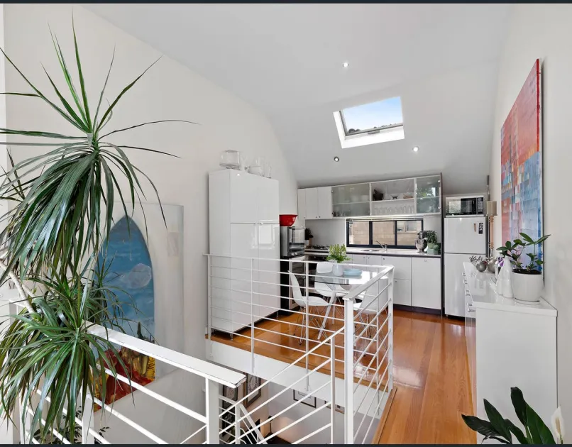 Kitchen and dining, upper level